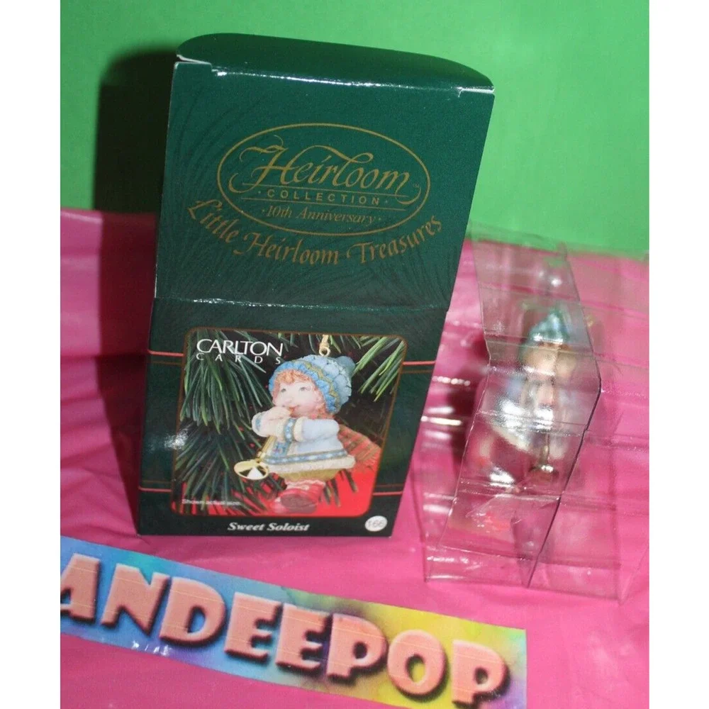 Carlton Heirloom Little Treasures Sweet Soloist Christmas Holiday Ornament 166